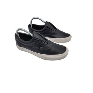 Vans Authentic Dx Square Shoes Leather Uppers Rubber Outsole Black M 7.5 W 9